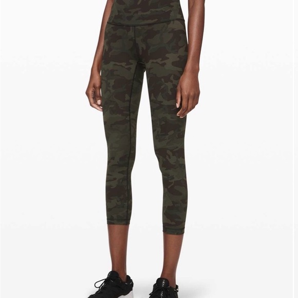 Lululemon 6 Wunder Under High-Rise Tight 25" Full-On Incognito Camo Multi Green - Picture 1 of 11